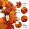 Fall Wreaths for Front Door, 20'' Autumn Fall Wreath with Lights and Welcome